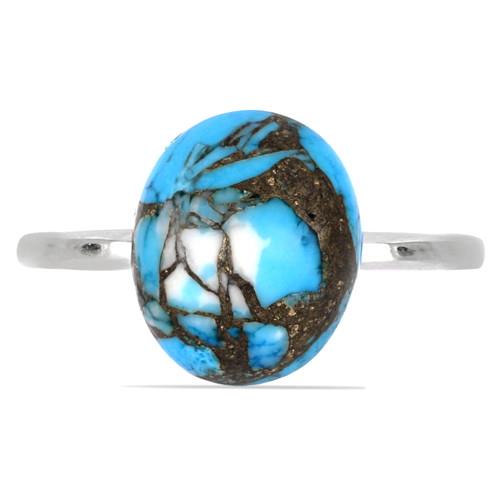 BUY STERLING SILVER EGYPTIAN TURQUOISE GEMSTONE RING